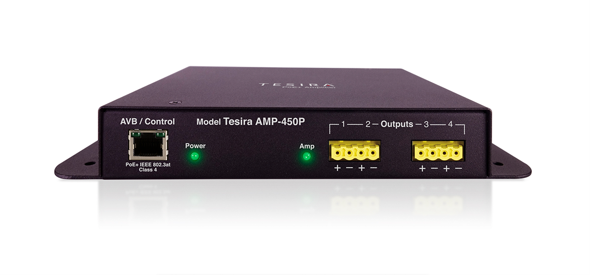 Потолочные микрофоны Biamp Tesira TCM и усилители Biamp AMP-450P
